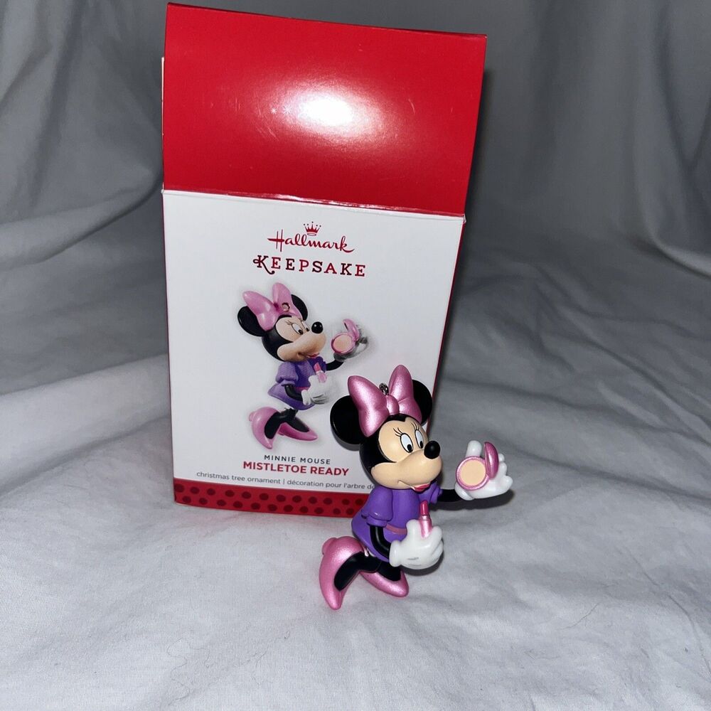 Minnie Mouse Mistletoe Ready Disney Hallmark Keepsake Ornament 2013 NEW MIB 3”